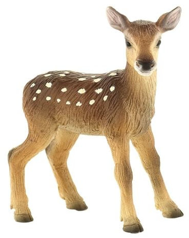Bullyland 64448 - Spielfigur Hirschkalb, ca. 6,3 cm große Tierfigur, detailgetreu, PVC-frei, ideal als kleines Geschenk für Kinder ab 3 Jahren