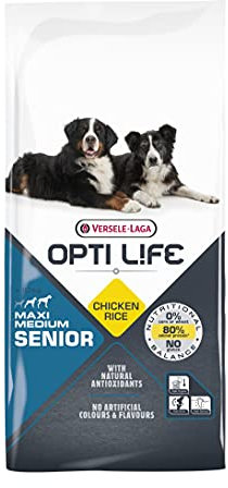 VERSELE-LAGA - OPTI Life Senior Medium & Maxi - Pienso para Perros - Razas Medianas y Grandes - 12,5kg
