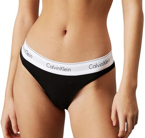 Calvin Klein Women's Thong, Black (Black), XS