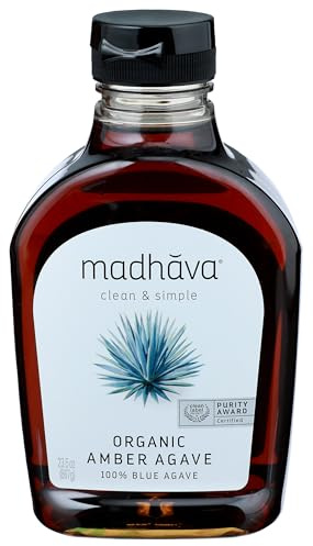 Madhava Organic Agave Nectar, Amber, 23.5 oz