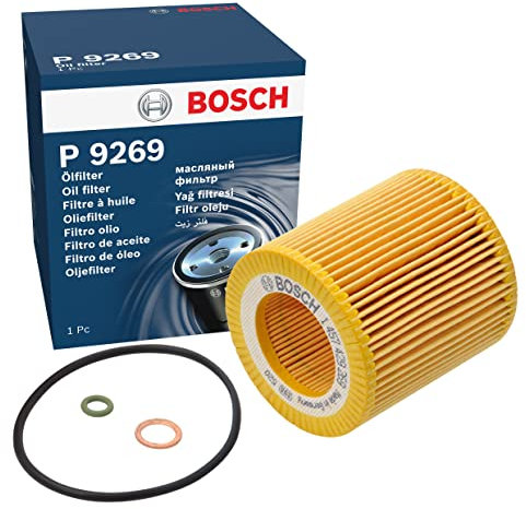Bosch P9269 Car Oil Filter - Separates Soot and Metal Particles from Engine Oil - Provides Reliable Engine Lubrication