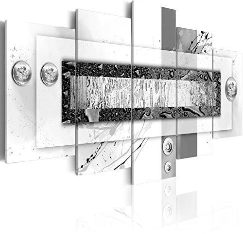 Cuadros B&D XXL - Cuadro de cristal acrílico 200x100 cm Impresión de 5 Piezas Pintura sobre Vidrio Imagen Gráfica Decoracion de Pared Abstraccíon a-C-0031-k-m