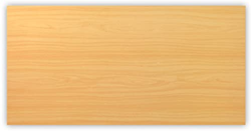 bümö Tischplatte 160x80 cm in Buche, Schreibtischplatte aus Holz, Holzplatte, Spanplatte kratzfest beschichtet, ABS-Kante, 120 kg Tragkraft für DIY Homeoffice Schreibtisch & mehr
