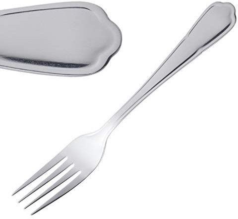 Olympia Dubarry Dessert Fork Set of 12 - Stainless Steel, Silverware Magnetic Cutlery C141