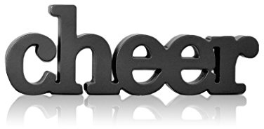 ChalkTalkSPORTS Wooden Cheer Sign - Autograph Ready Gift for Cheerleaders & Coaches