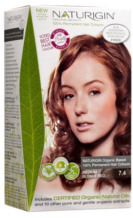 Kupferblond 7.4 permanente Haarfabe mit natürlichen Inhaltsstoffen - Ohne Ammoniak