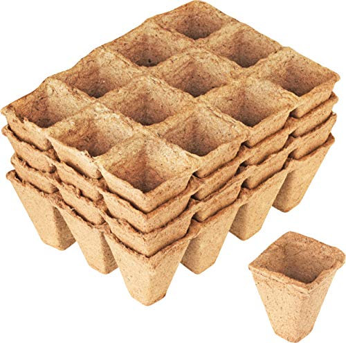 Connex FLOR79115 Pot à Tourbe à 4 Plaques Lot de 48