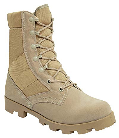 Rothco Speedlace Jungle Boots - 8 Inch - Ultimate Stability and Grip - Desert Tan – Regular - 9