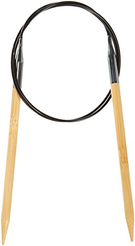 Prym 221510 rundstickor, 80 cm, 6,00 mm rund sticknål, bambu, natur, 6 mm