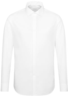 Seidensticker Camicia da Uomo Slim Gala Business, Bianco(675674), 48