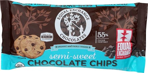 Equal Exchange Semi-sweet Chocolate Chips (10 Oz.) (1- (10 Ounce) Bag)