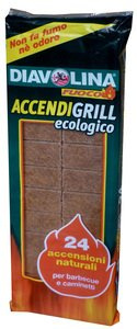 DIAVOLINA ACCENDIFUOCO ECOLOGICO - CONF. DA 24 CUBETTI