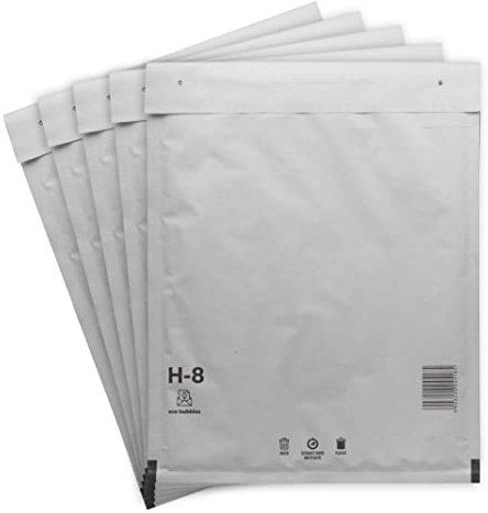 100 Versandtaschen Luftpolsterumschläge 290 x 370mm DIN B4 Luftpolsterversandtaschen Luftpolstertaschen Gr. H/8 H8 weiß Umschläge haftklebend gepolstert Polsterumschlag Taschen