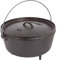 Lodge L14DCO3 Camp Dutch Oven mit Deckel, Gußeisen, Schwarz, 10 Quart
