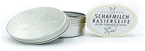 Haslinger 6066 Schafmilch Rasierseife in Dose, 60 g