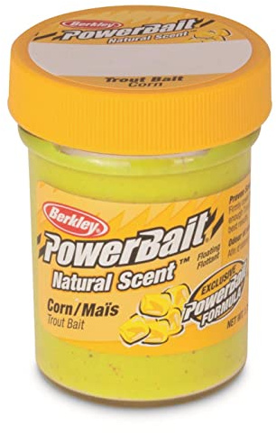 Berkley PowerBait Natural Scent Trout Bait,Corn Yellow