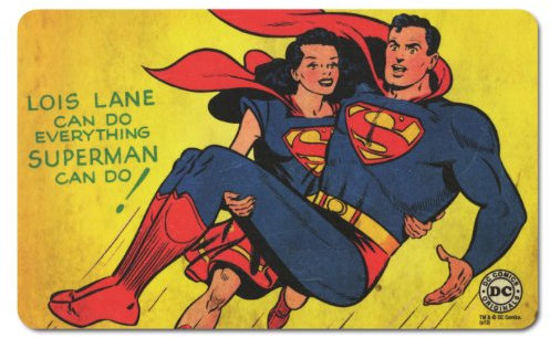 Logoshirt® DC Comics I Superman I Lois Lane I Planche à petit-déjeuner I Planche à découper I 23x14cm I Design original sous licence