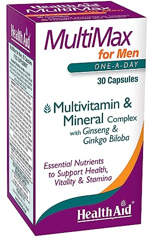 HealthAid MultiMax for Men Multivitamins and Minerals, 30 Capsules