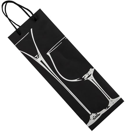PARTY TIME - DI2801 Sac Cadeau Pour Bouteille - Conçu Pour Toutes Occasions - Design Élégant et Pratique - Dimensions 2.4 L x 36.6 H x 12.6 W cm - Multicolore
