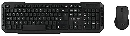 Q-Connect Black Wireless Keyboard/Mouse KF15397