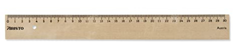 Aristo College Holzlineal AR23330, 30 cm Länge, aus Birkenholz