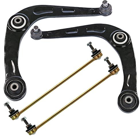 2x Querlenker VORNE LINKS UND RECHTS MIT LAGERBUCHSE UND TRAGGELENK INKL. MUTTERN, +2x KOPPELSTANGE,