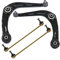 BESTPRICE 2x bras de suspension avant gauche droit avec douille et joint de suspension, 2x barres de liaison avant Compatible avec PEUGEOT 206 bicorps (2A/C), 206 SW (2E/K), 206 Van