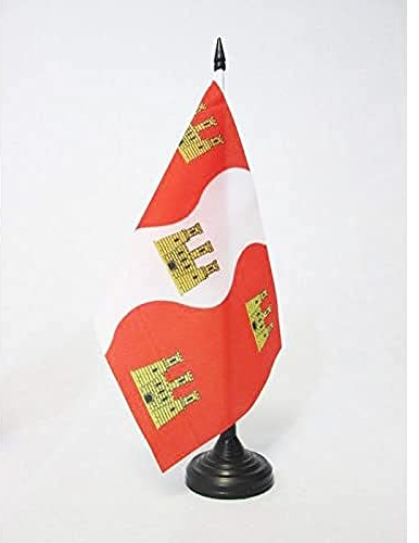 AZ FLAG Bordsflagga Departementet Vienne 21x14 cm 100D Polyester Plastfot
