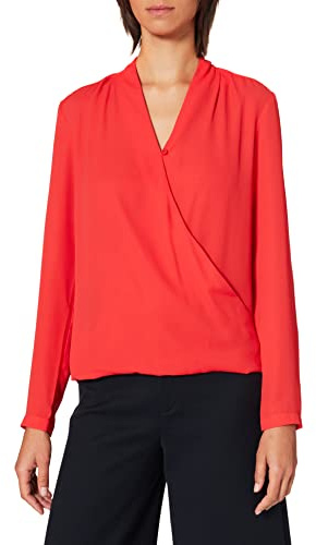 Seidensticker Fashion-Bluse, Rojo (Lipstick Red 45), 50 para Mujer
