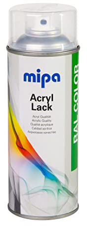 MIPA Acryllack Spray RAL 2011 Tieforange – 400 ml | Schnell trocknender Acryllackspray für Innen & Außen | Hochdeckender RAL-Farbspray für Metall, Holz, Kunststoff & Auto
