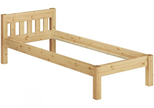 Erst-Holz®Futonbett Einzelbett 100x200 Massivholzbett Kiefer Natur Bettrahmen ohne Rollrost 60.38-10 oR