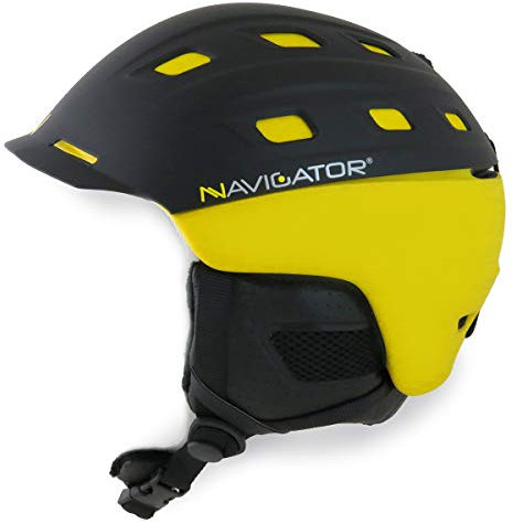 Navigator Parrot, Ski- und Snowboardhelm, verstellbar (Gelb, M-XL (58-62 cm))