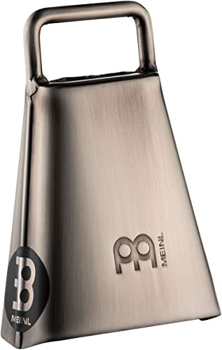 Meinl Percussion Handheld Cowbell Instrument - Very Small Idiophone - Length 4.5 Inches - With Handle - Steel, Silver (STB45HA-CB)