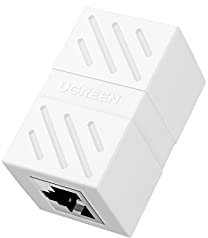 UGREEN Adaptateur RJ45 Femelle à Femelle Connecteur RJ45 Femelle à Femelle Coupleur RJ45 pour Gigabit Ethernet 1000Mbps Câble réseau Cat 7 Cat 6 Cat 5, 1 unité (Blanc)