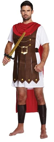 Mens Adult Roman General Gladiator Spartan Fighter Fancy Dress Costume Outfit U36403 by Fancy Pants Party Store