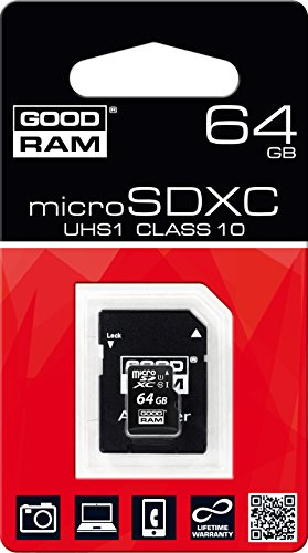 Goodram Micro SD C10 - Tarjeta de Memoria Micro SDHC de 64 GB