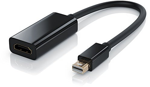 CSL - Mini Displayport auf HDMI Adapter Full HD - inkl. Tonübertragung - Kompatibel mit Thunderbolt 1- und Thunderbolt 2-Ports - Full HD HDTV 1080p - kompatibel mit Apple Lenovo Surface
