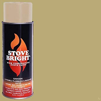 Stove Bright TI-8158 High Temperature Paint, 1200 Degree F Operating Temperature Range, 12 oz Aerosol, Surf Sand