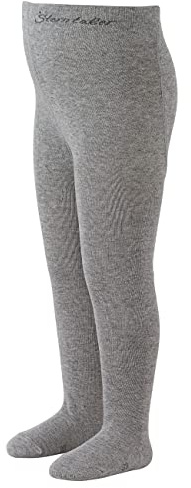 Sterntaler Strumpfhose uni - Baby und Kinder Strumpfhose mit hohem Baumwollanteil (90%) - hautsympathisch - bequeme Passform - pflegeleicht -Babykleidung ab Geburt - Größe 74, Farbe silber melange