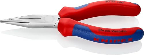 KNIPEX Langbeckzange verchromt mit Mehrkomponenten-Hüllen 140 mm, 30 25 140