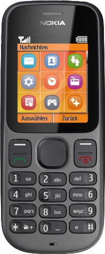 Nokia 100 , all carriers, 8 gb, Handy (4,6 cm (1,8 Zoll) Display, Radio) phantom schwarz