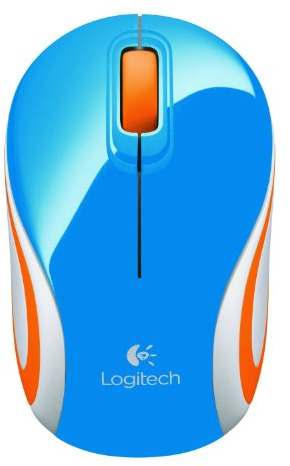 Logitech M187 Wireless Mini Mouse - Blue