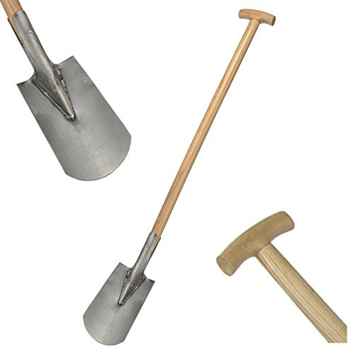 Land-Haus-Shop Gartengeräte massiv 1 von 3, Spaten Forke oder Schaufel mit Holzstiel u. T Griff (Spaten)