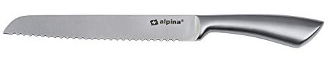 Alpina Coltello per Pane 33,5 cm Switzerland Acciaio Inox Cucina Casa Posate