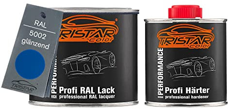TRISTARcolor RAL 5002 Ultramarinblau Vernice per auto 2K lucida 0,75 litri / 750 ml in barattolo incl. indurente