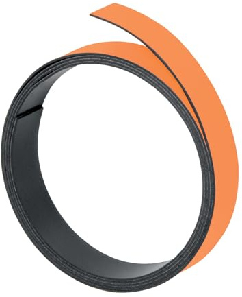 Franken M801 05 - Nastro magnetico, 100 cm x 5 mm, spessore: 1 mm, arancione