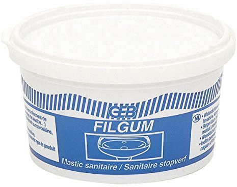 GEB Filgum mastic sanitaire d'étanchéité pour les bondes et emboitements des tuyaux - 200g