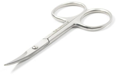 blueINOX Nagelschere extra fein - Präzisionsschere für Nägel & Nagelhaut (9 cm, Edelstahl, gebogene Schneide, justierbar)