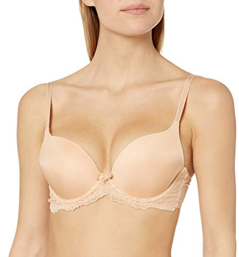 Gossard Damen Superboost Tiefer Spitze, wattiert BH, Beige (Nude), 65DD