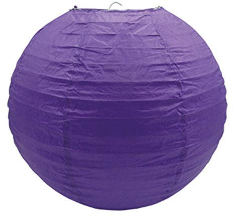 Creativery Lampion en papier - 20 cm - Violet - 465